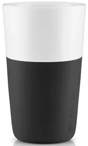 Φλυτζάνια Latte Πορσελάνινα (Σετ 2Τμχ) 501003 360ml Black Eva Solo Πορσελάνη,Σιλικόνη