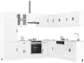 vidaXL Σετ Ντουλάπια Κουζίνας 14 Τεμαχίων Porto Επεξεργασμένο Ξύλο