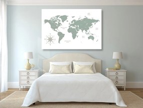 Εικόνα σε έναν αξιοπρεπή χάρτη από φελλό σε πράσινο σχέδιο - 120x80  transparent