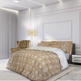 Παπλωματοθήκη King Size 240x260 Σετ 3 Τεμ. Greenwich Polo Club 2121 Χρυσό-Λευκό