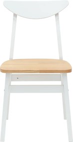 vidaXL Καρέκλες φαγητού 2 pcs Λευκό 42 x 47.5 x 81 εκ