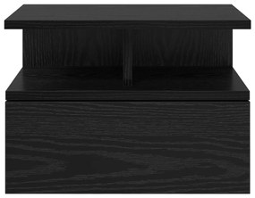 vidaXL Floating Nightstand Μαύρος Δρυς 40x31x27 εκ Επεξεργασμένο ξύλο