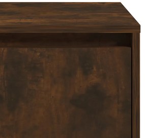 vidaXL Κομοδίνο Καπνιστή Δρυς 45x34x44,5 εκ. από Επεξεργασμένο Ξύλο