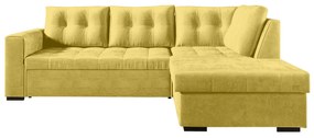 Γωνιακός Καναπές Κρεβάτι Verano Μουσταρδί με αποθηκευτικό χώρο 247x174x88cm - Δεξιά Γωνία - TED4589