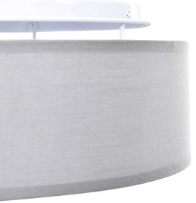 vidaXL Λάμπα Οροφής Γκρι 38 x 13.5 εκ. ύφασμα
