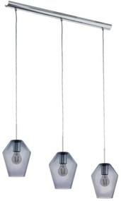 Φωτιστικό Οροφής Murmillo 96774 Black Eglo Metal, Glass