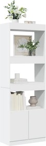 vidaXL Ντουλάπι Λευκό 63x33x180 εκ. από Επεξεργασμένο Ξύλο