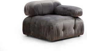 Τριθέσιος Καναπές Bubble ( L1-O1-1R) - Χρώμα Grey -