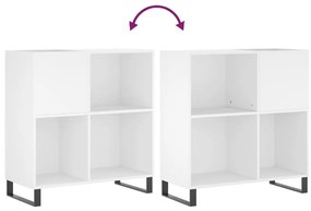 vidaXL Έπιπλο Δίσκων Λευκό 84,5 x 38 x 89 εκ. από Επεξεργασμένο Ξύλο
