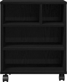 vidaXL Σταντ Εκτυπωτή Μαύρη Οξυά 41 x 32 x 48 εκ. Επεξεργασμένο ξύλο