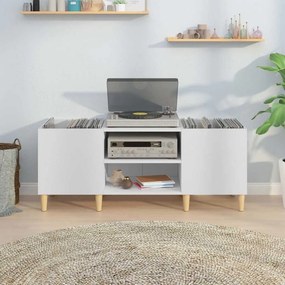 vidaXL Ντουλάπι Δίσκων Λευκό 121x38x48 εκ. από Τεχνητό Ξύλο