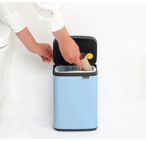 Κάδος Brabantia Bo Small 1006626, 4 L, Ομαλό και αθόρυβο άνοιγμα, Αντιολισθητική βάση, Μπλε ανοιχτόχρωμο