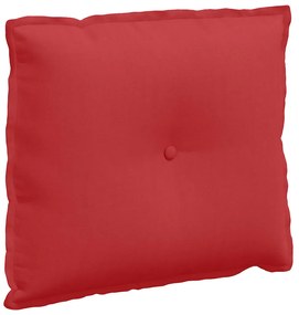 vidaXL Μαξιλάρι Πλάτης Κόκκινο 60 x 19 x 50 εκ ύφασμα