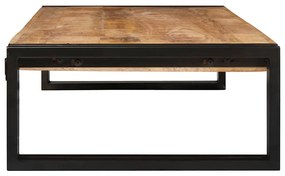 vidaXL Ράφι μπάνιου 120 x 50 x 23 εκ. Στερεό ξύλο μάγκο, σίδηρος