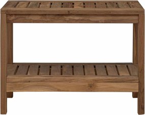 vidaXL Τραπέζι Πλευρικής Μπανιέρας Φυσικό 60 x 30 x 45 cm