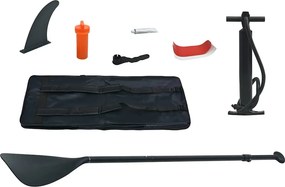 vidaXL Σετ Σανίδας Stand Up Paddle / Surf Φουσκωτό Κόκκινο και Λευκό