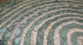 Ταπέτο Jute Φ90εκ Τζούντι Πράσινο Viopros