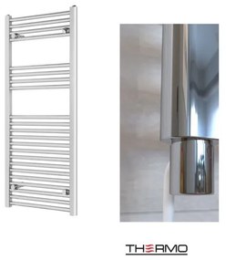 Thermo ALTO Θερμαινόμενη πετσετοκρεμάστρα από Mild Steel με ηλεκτρική λειτουργία, 120x50cm Chrome