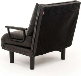 Πολυθρόνα-Κρεβάτι Σκούρο Γκρι SENTO SINGLE 75x50x75