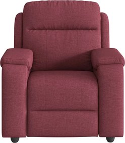vidaXL Πολυθρόνα Μασάζ Ανακλινόμενη Μπορντό Υφασμάτινη