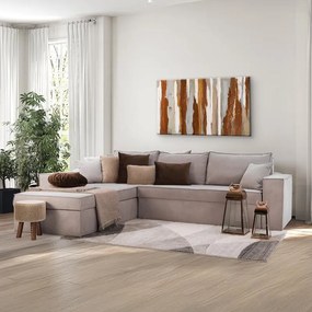 Γωνιακός Καναπές Olymp 3 Fylliana Taupe 280x210x80 εκ. 280x210x80 εκ.