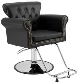 VEVOR Salon Chair, Barber Chair for Hair Stylist, Styling Chair with Heavy Duty Hydraulic Pump, 360° Swivel Hair Salon Chair with Footrest for Beauty Spa Shampoo, Max Load Weight 330 lbs, Black