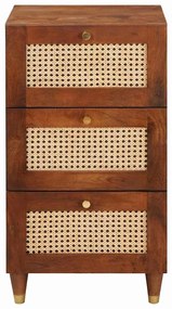 vidaXL Πλαϊνό γραφείο με συρτάρι Καφέ 40 x 33.5 x 75 εκ