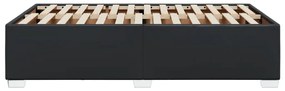 vidaXL Πλαίσιο Κρεβατιού Μαύρο 120 x 200 εκ. από Συνθετικό Δέρμα