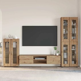 vidaXL Σετ επίπλου τηλεόρασης FLORIN 3 pcs Artisan Oak