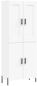vidaXL Ντουλάπι Λευκό 69,5x34x180 εκ. από Επεξεργασμένο Ξύλο