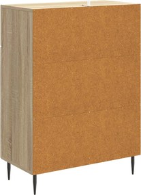 vidaXL Πλαϊνό γραφείο Sonoma Δρυς 66 x 34,5 x 89,5 εκ