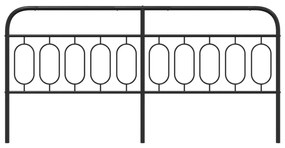 vidaXL Κεφαλάρι Μαύρο 200 εκ. Μεταλλικό