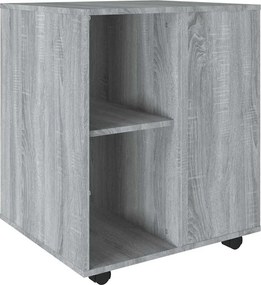 vidaXL Ντουλάπι Με Ροδάκια Γκρι Sonoma 60 x 53 x 72 εκ. Επεξεργ. Ξύλο