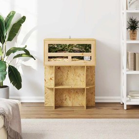 vidaXL Terrarium Καφέ 60 x 30 x 80 εκ OSB