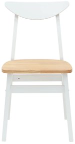 vidaXL Καρέκλες φαγητού 2 pcs Λευκό 42 x 47.5 x 81 εκ