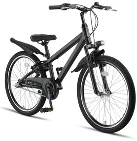 Attack MTB 24 Inch Junior 3SP Rim Brakes Black