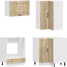 vidaXL Μονάδα κουζίνας PORTO 8 pcs Sonoma Δρυς Επεξεργασμένο Ξύλο