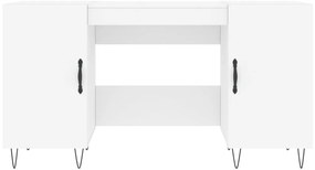 vidaXL Γραφείο Λευκό 140 x 50 x 75 εκ. από Επεξεργασμένο Ξύλο