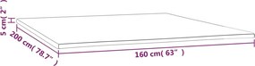vidaXL Ανώστρωμα 160x200x5 εκ.