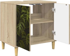 vidaXL Ντουλάπι Μπάνιου ELBURG Sonoma 60 x 40 x 60 εκ