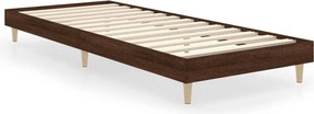 vidaXL Πλαίσιο Κρεβατιού Χωρ. Στρώμα Καφέ Δρυς 75x190εκ Επεξ. Ξύλο