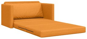 vidaXL Καναπές Κρεβάτι 2-σε-1 Βαθύ Κίτρινο 124x71x78 εκ. Υφάσματος