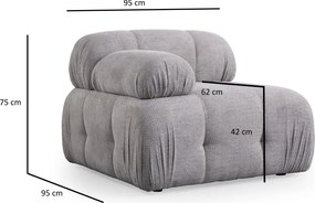 Corner Sofa Petite 2 - Light Grey Light Grey