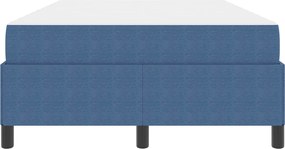 vidaXL Σκελετός Κρεβατιού με στρώμα Μπλε 120 x 200 cm ύφασμα