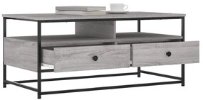 vidaXL Τραπεζάκι Σαλονιού Γκρι Sonoma 100 x 51 x 45 εκ. Επεξεργ. Ξύλο