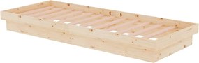 vidaXL Πλαίσιο Κρεβατιού 75 x 190 εκ. από Μασίφ Ξύλο Small Single