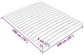 ΤΕΛΑΡΟ ΚΡΕΒΑΤΙΟΥ ΜΕ 17 ΣΑΝΙΔΕΣ 100 X 200 ΕΚ. 340073