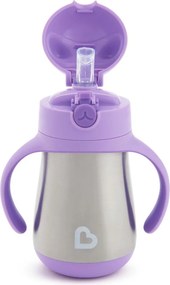 Παγούρι - Θερμός 237ml Με Καλαμάκι Munchkin Cool Cat Purple