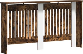 vidaXL Καπάκι Καλοριφέρ Καπνιστό Δρύς 152 x 19 x 81,5 cm