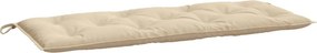 vidaXL Μαξιλάρι Πάγκου Κήπου Μπεζ 120x50x7 εκ. Ύφασμα Oxford